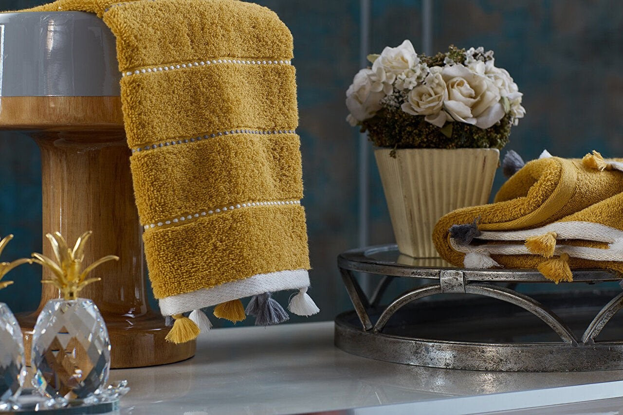 Mustard Washcloth - Vibrant and Invigorating Bathroom Essential