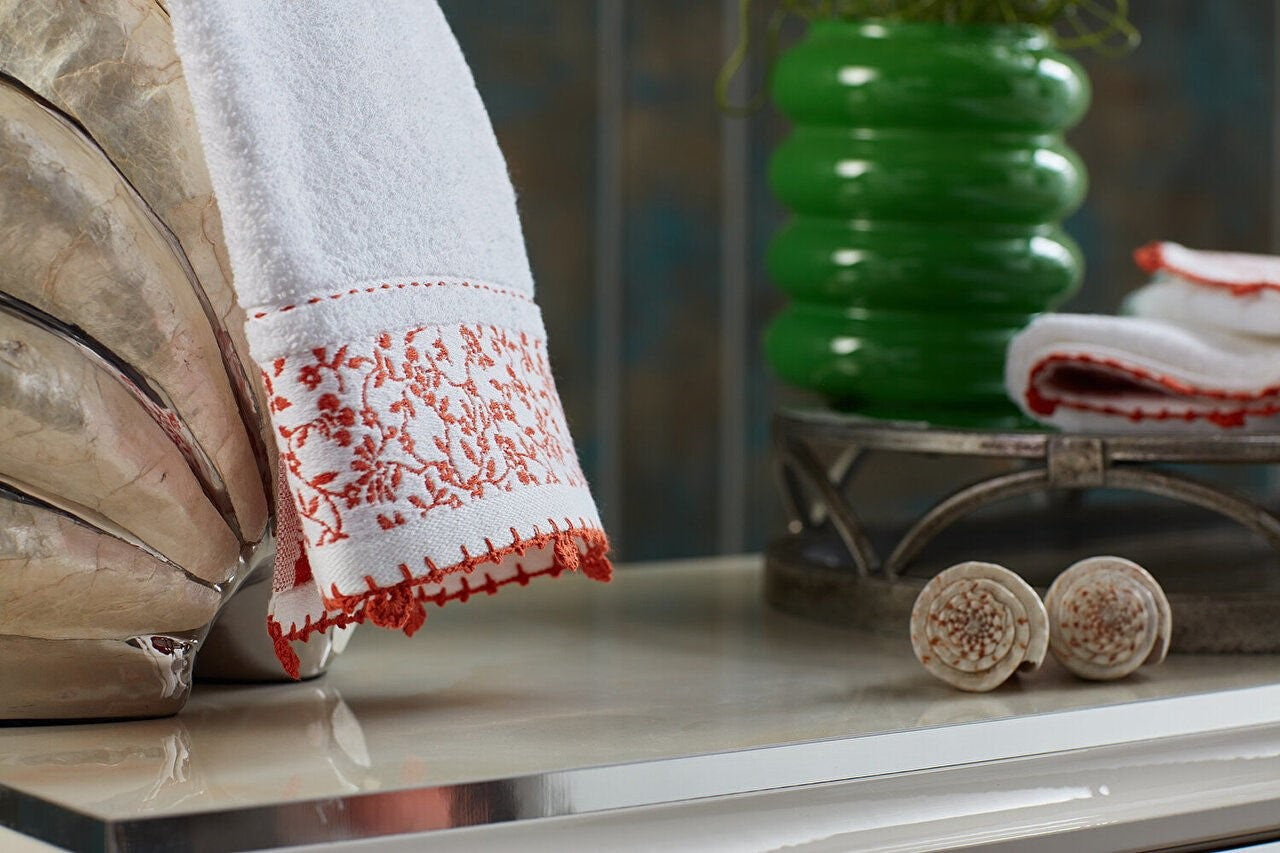 Red Washcloth - Bold and Refreshing Bathroom Essential