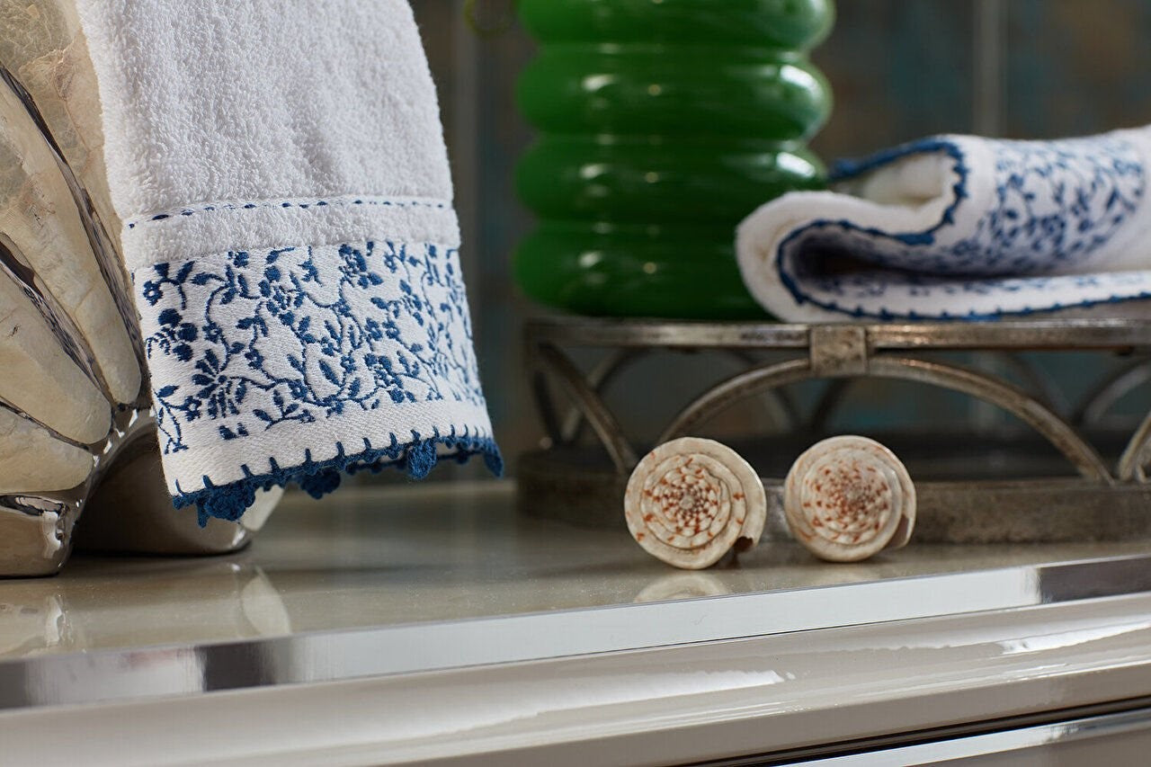 Blue Washcloth - Serene and Versatile Bathroom Essential