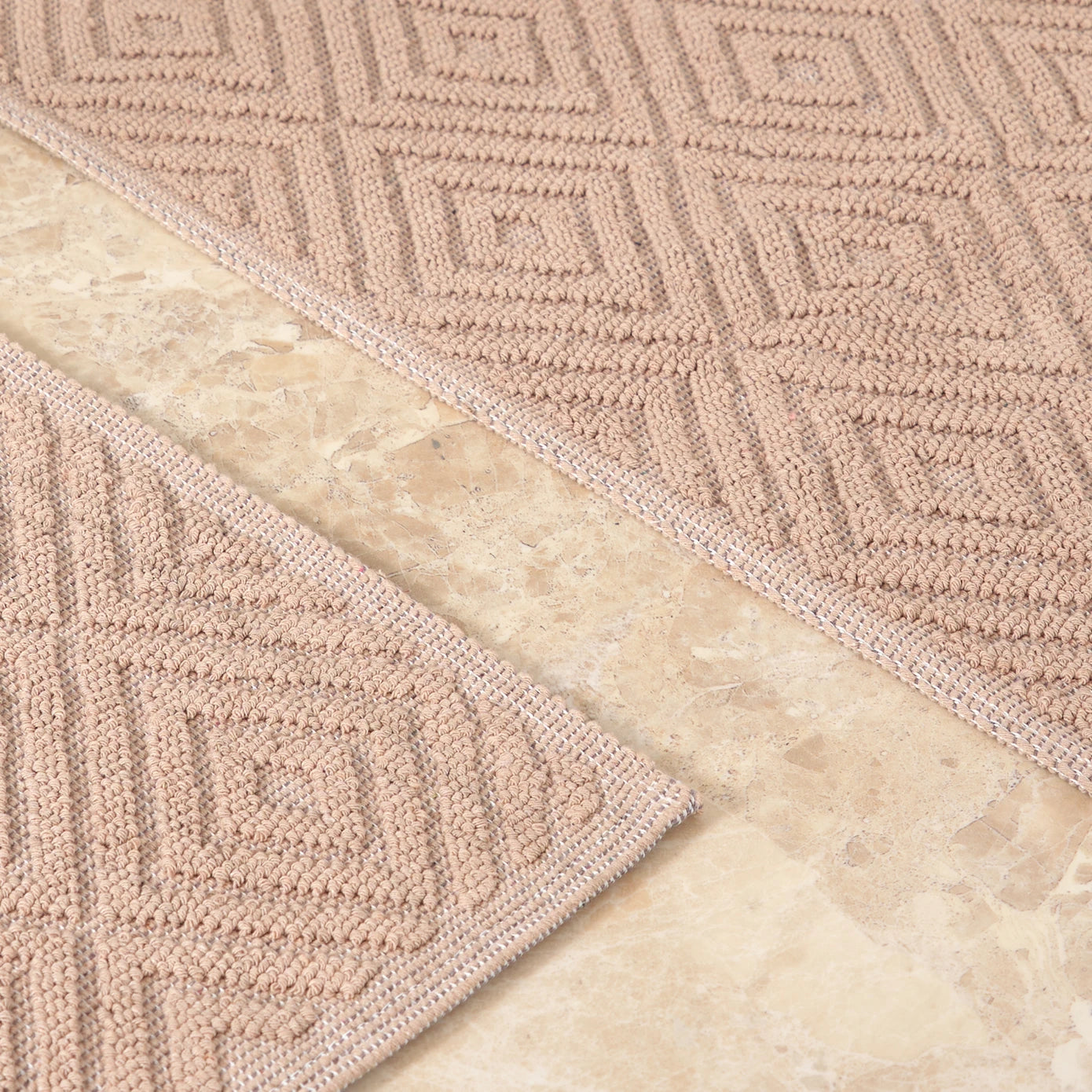 Beige Bathroom Rugs Set - Soft and Luxurious Bath Mat Collection