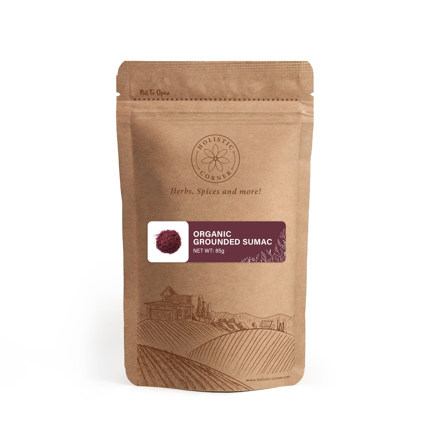 Organic Grounded Sumac | 0.19 lb - Enhance your culinary creations with the rich and tangy flavor of organic grounded sumac. Explore our collection of high-quality sumac and elevate your dishes to new levels of deliciousness.
