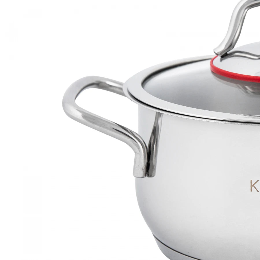 Stainless Steel 8-Piece Cookware Set: High-quality pots, pans, and lids for versatile cooking.