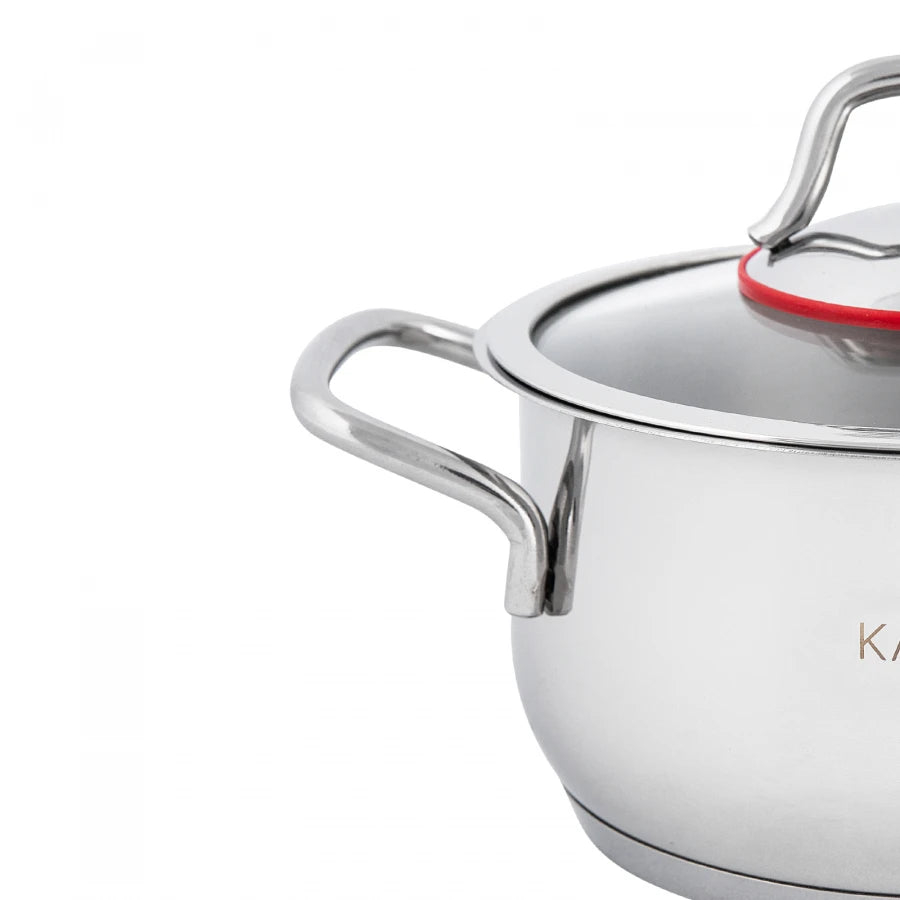 Stainless Steel 8-Piece Cookware Set: High-quality pots, pans, and lids for versatile cooking.