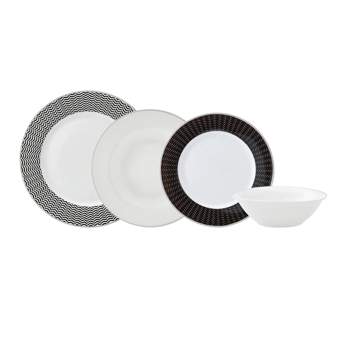 Silverware Set 30 Pieces For 6 Person + Porcelain Dinnerware Set