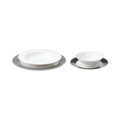 Silverware Set 30 Pieces For 6 Person + Porcelain Dinnerware Set