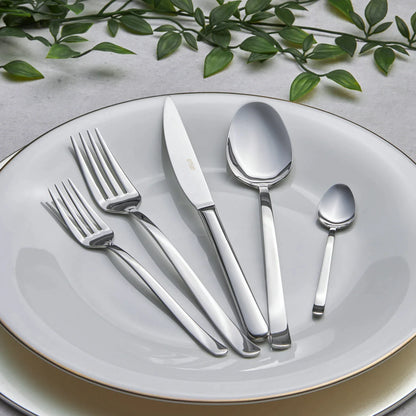 Silverware Set 30 Pieces For 6 Person + Porcelain Dinnerware Set