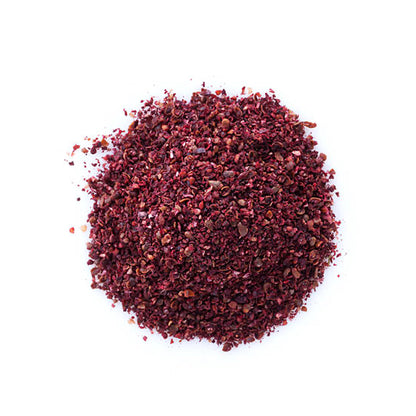 Organic Grounded Sumac | 0.19 lb - Enhance your culinary creations with the rich and tangy flavor of organic grounded sumac. Explore our collection of high-quality sumac and elevate your dishes to new levels of deliciousness.