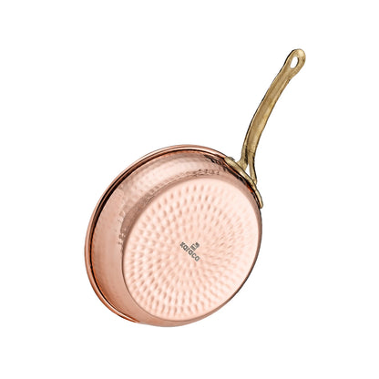 Handmade copper frying pan for exceptional cooking and culinary craftsmanship.