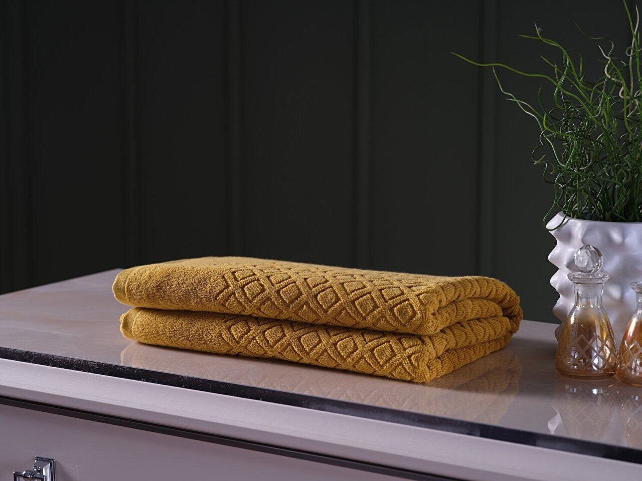 Luxury Bath Towel - Indulge in the ultimate comfort and style with our luxurious bath towel. Made from premium materials, this towel offers exceptional softness, absorbency, and durability. Elevate your bathing experience with this high-quality, plush towel.