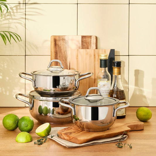 Stainless Steel 6 Pieces Cookware Set - High-quality and durable cookware for your kitchen needs