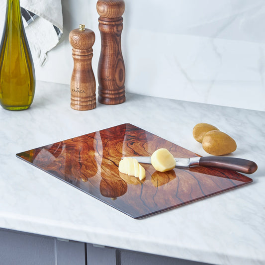 Olive Glass Cutting Board - Premium Quality Kitchen Tool