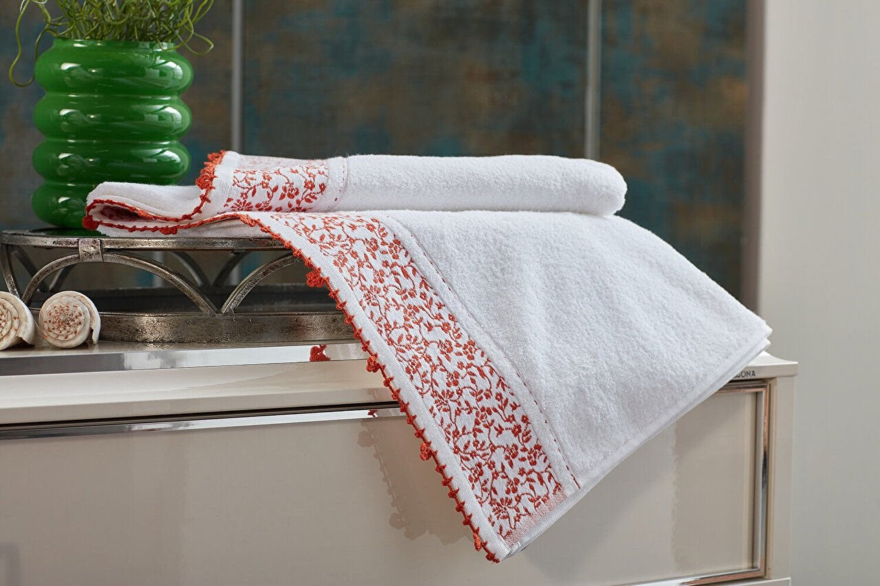 Red Bath Towel - Bold and Energizing Bathroom Essential