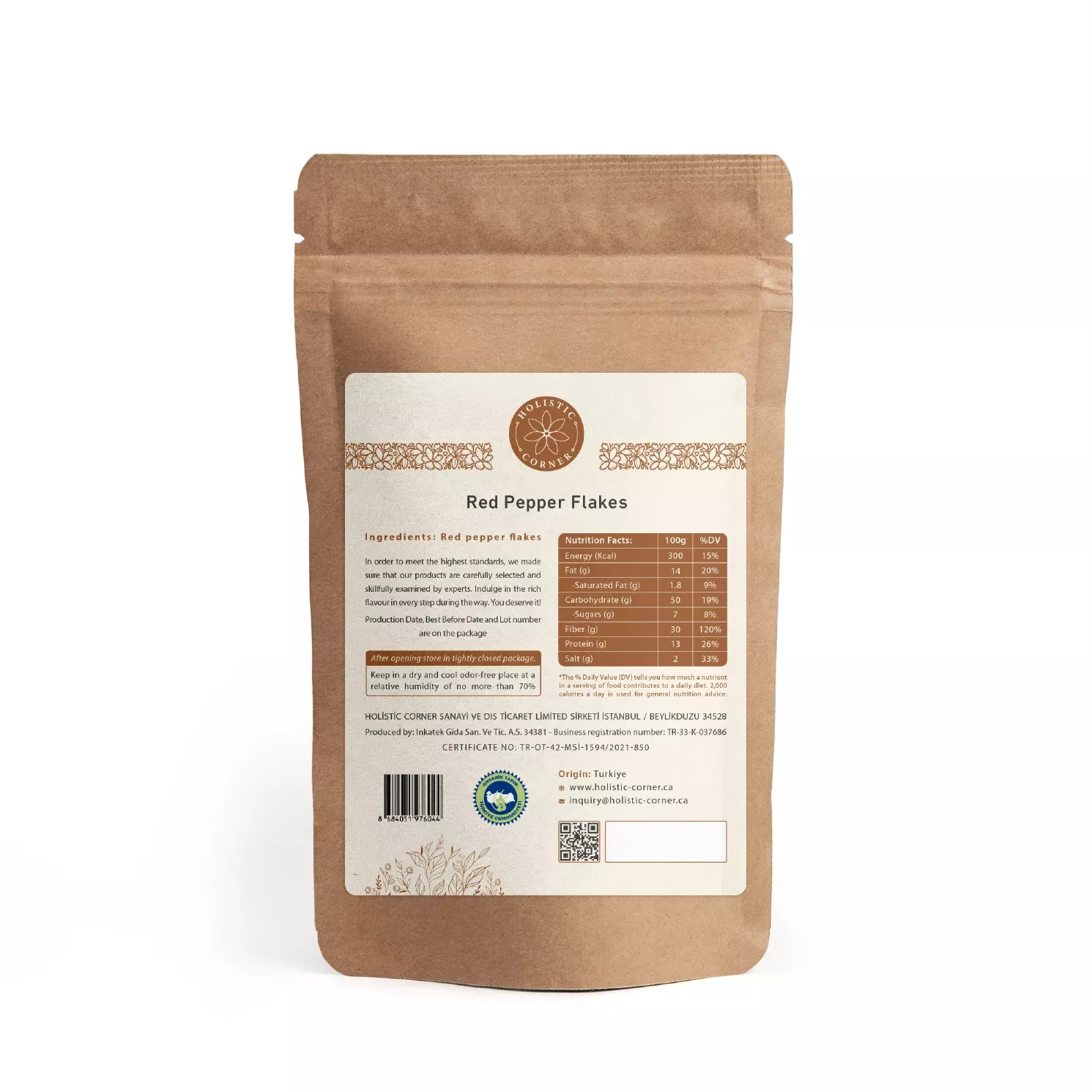 Organic Red Pepper Flakes | 0.19 lb - Spicy and flavorful addition to your dishes.