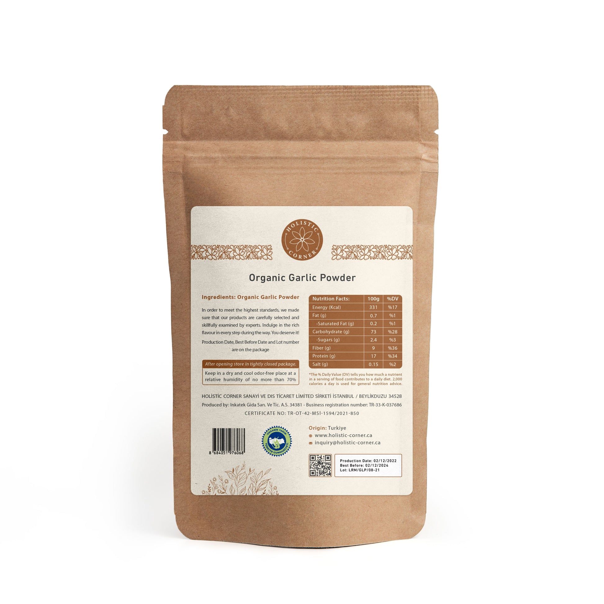 A versatile and aromatic addition to your culinary creations, this organic garlic powder comes in a convenient 0.19 lb package.