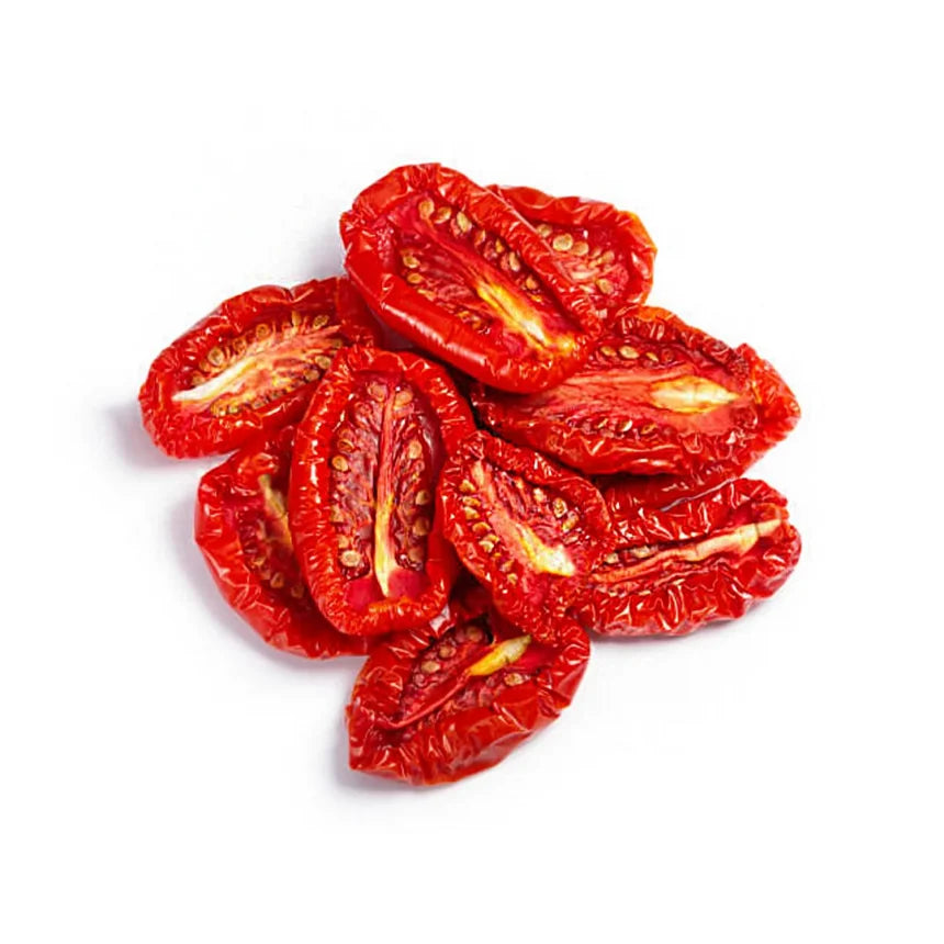 Delicious and nutritious organic sun dried tomato halves, perfect for adding a burst of flavor to your favorite dishes.