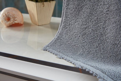 Gray Hand Towel - Soft and Absorbent Towel for Bathroom or Kitchen