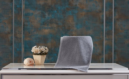 Gray Hand Towel - Soft and Absorbent Towel for Bathroom or Kitchen