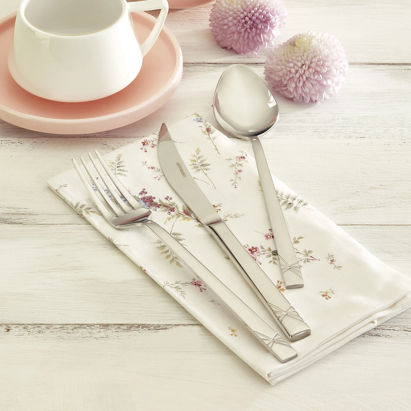 Sleek and Modern Silverware Set for 6 Person
