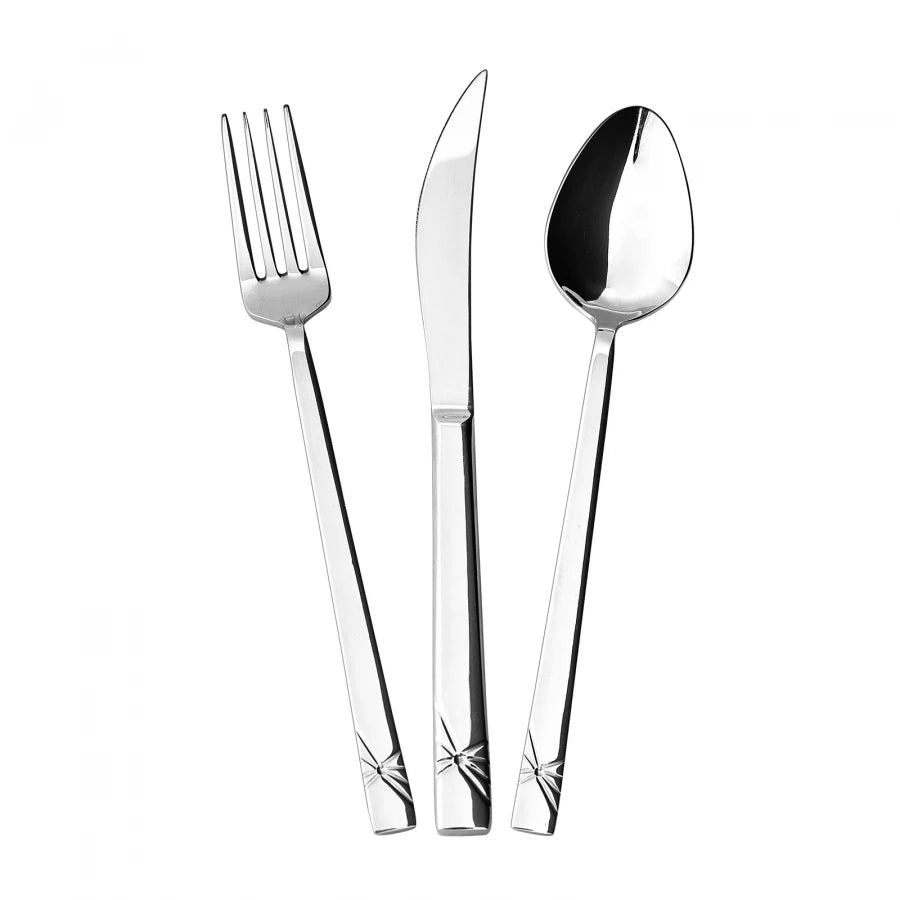 Sleek and Modern Silverware Set for 6 Person